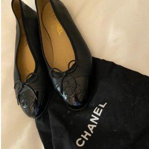 Chanel Black Classic Ballerina Flats